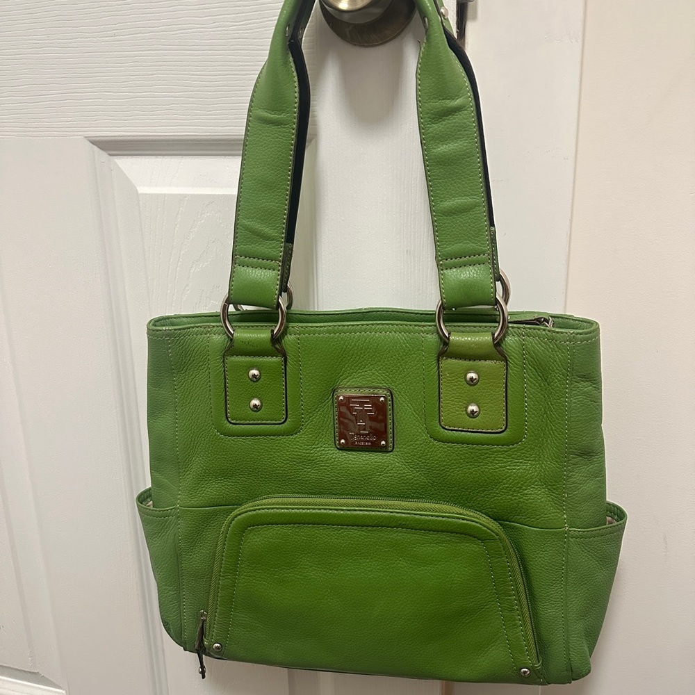 Tignanello Green Tote Bag